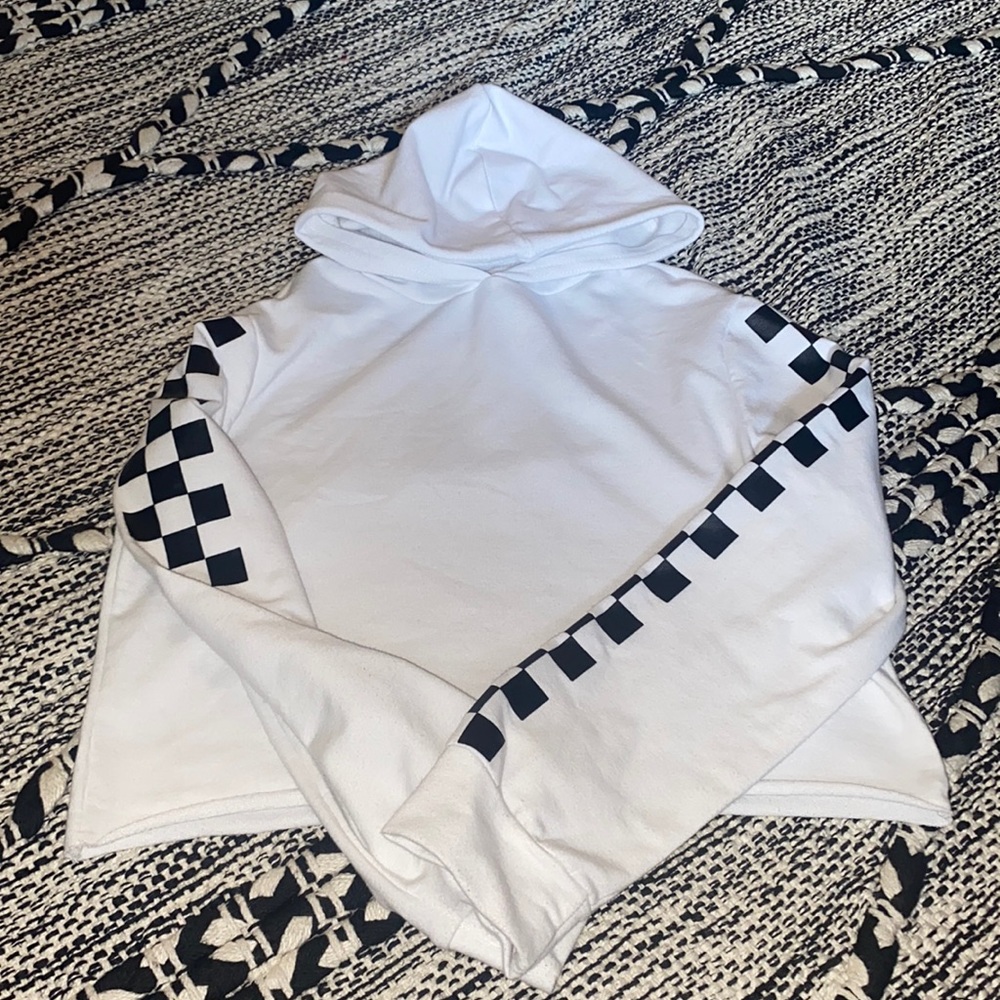Girls hooded crop top